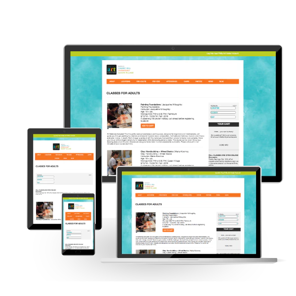 screenshot of Art Center Canvas